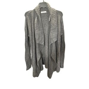 Abercrombie & Fitch Womens Gray Cardigan Long Sleeve Shawl Collar Size L